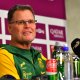 Rassie speaks to the media ahead of Italy clash