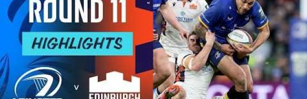 Leinster v Edinburgh | Highlights | Round 11 | URC 2025/26