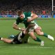 Watch as Jack Crowley breaks through the Welsh defense
