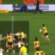 Hurricanes score a great try from their own 10 meter